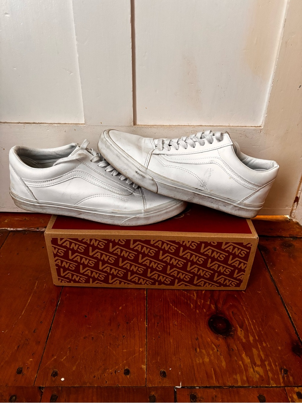 Vans Old Skool - White Leather